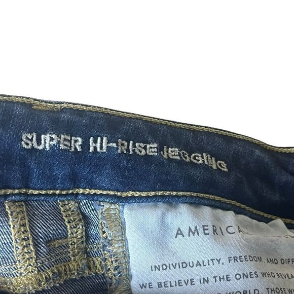 AEO Super Hi-Rise Jegging Jeans Sz 6 - Picture 8 of 10